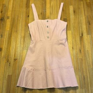 Dusty pink “Superdown” mini dress size small feels like denim fit is gorgeous.